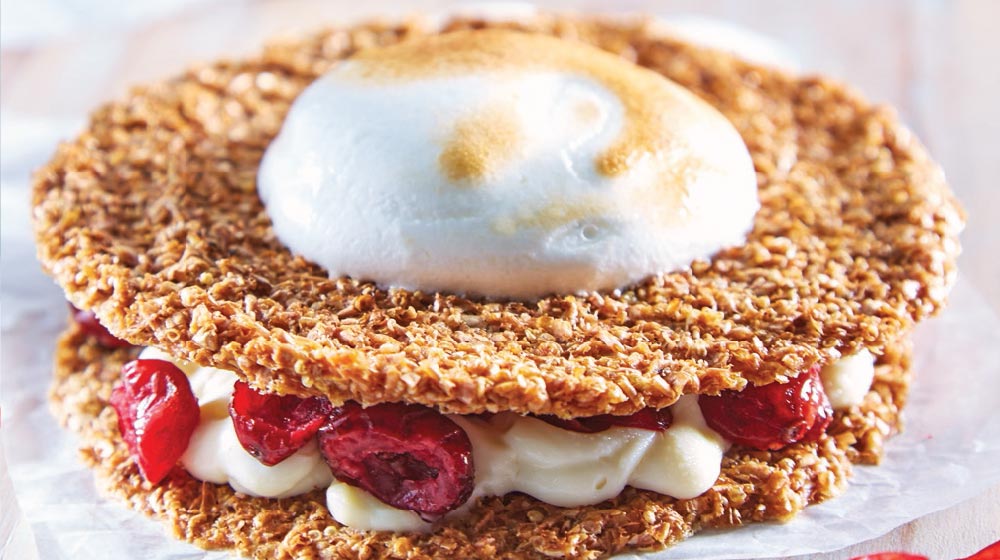 Galletas de salvado con merengue